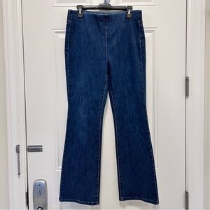 Soft Surroundings Dark Blue Flare Jeans SZ M